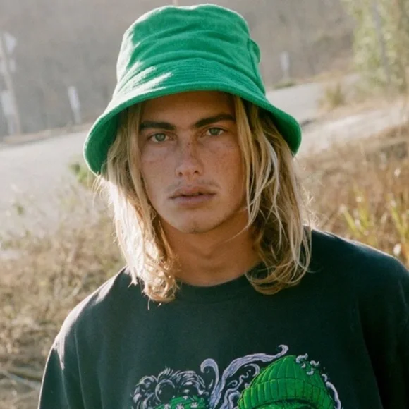 Lack of Color - Wave Bucket Hat in Green Terry - Picture 3 of 7